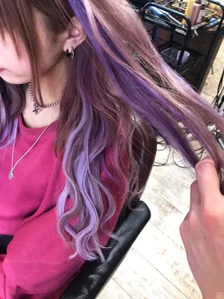 ロング カラー 100%髪質改善特化 TRUNSのヘアスタイル
