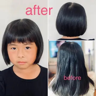 キッズ 仲矢 あゆ美のヘアスタイル