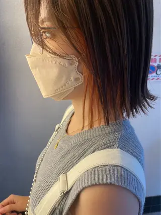 ミディアム カラー attrait茅ヶ崎 関根美歩のヘアスタイル