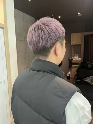 ショート カラー メンズ 🪽髪質改善矯正 🤍MIU🤍のヘアスタイル