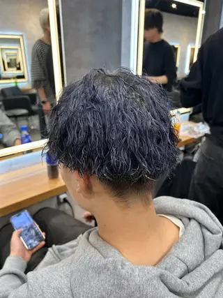ショート カラー パーマ メンズ メンズ特化 👑YUTAのヘアスタイル
