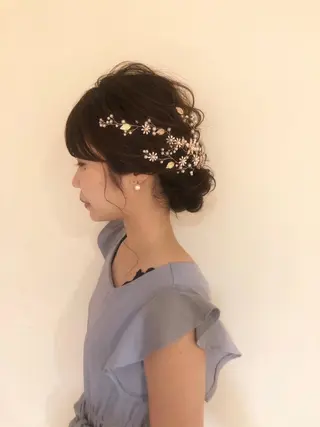 セミロング ヘアアレンジ マンツーマン半個室 tamuraのヘアスタイル
