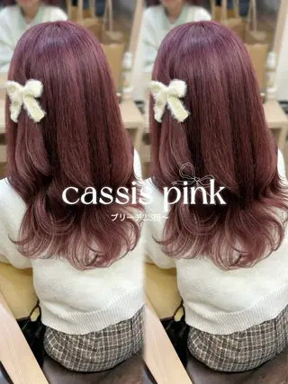 ロング カラー 透明感カラー 💞みどりのヘアスタイル