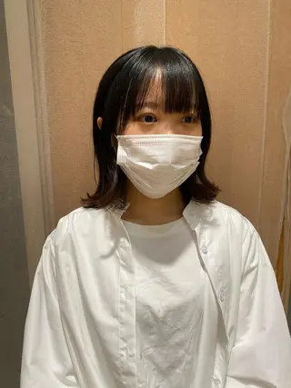 ミディアム 大人可愛い♡コテ巻き パーマ🌼杉田 萌恵のヘアスタイル
