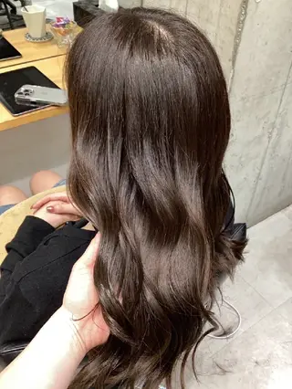 セミロング カラー ヘアアレンジ/柔らか 艶カラー/AKARIのヘアスタイル