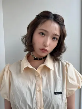 カラー ブリーチなしカラー/ パーマ/おとは🦖♡のヘアスタイル