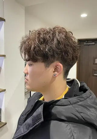 ショート パーマ メンズ パーマPrivate SalonNoa名駅のヘアスタイル