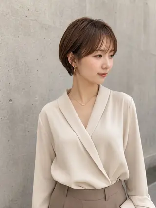 ショート カラー 一ノ瀬 暁のヘアスタイル