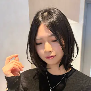 ミディアム カラー 《髪質改善✖️レイヤ ー🩶》ナオヤのヘアスタイル