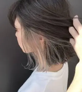 カラー ミディアム すずき えりのヘアスタイル