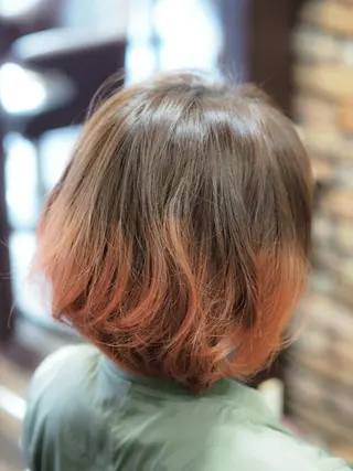 ミディアム カラー 辻 竜也　のヘアスタイル
