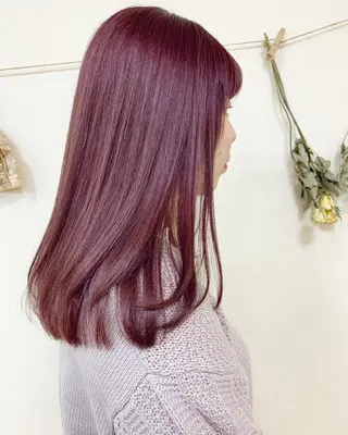 ロング カラー 立川 奈那子のヘアスタイル