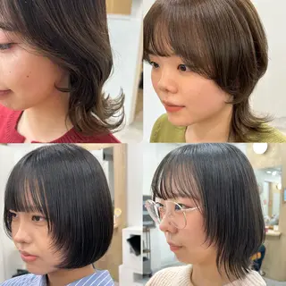 ミディアム 顔まわりカット/ボブ /🧁とーこ🧁のヘアスタイル