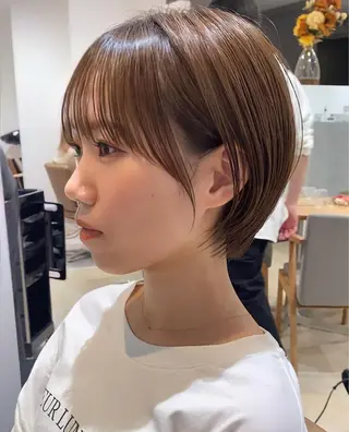 ショート カラー 🥇赤み消しカラー／ 髪質改善の匠🥇のヘアスタイル