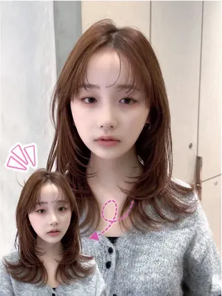 カラー モデル募集中🎀 透明感カラー/ひなたのヘアスタイル