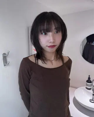 ミディアム ito suzuco @suc__asのヘアスタイル