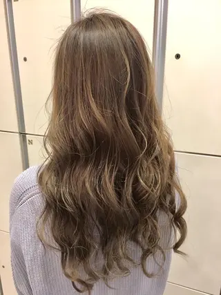 ロング カラー 髪質改善/美髪矯正 マネージャー福永のヘアスタイル