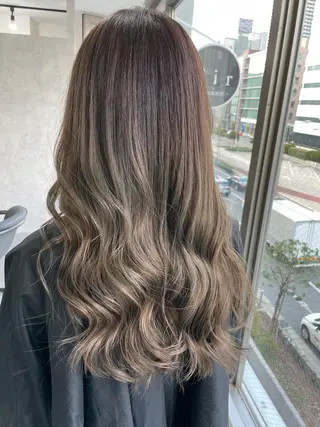 セミロング カラー パーマ ヘアアレンジ メンズ キッズ ネイル マツエク・マツパ カラー特化サロン Eir心斎橋のヘアスタイル