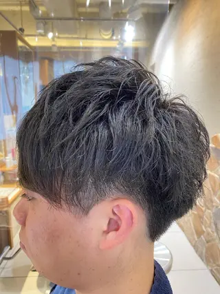 ショート メンズ メッシュ&パーマ特化 🔥山田雄大🔥のヘアスタイル