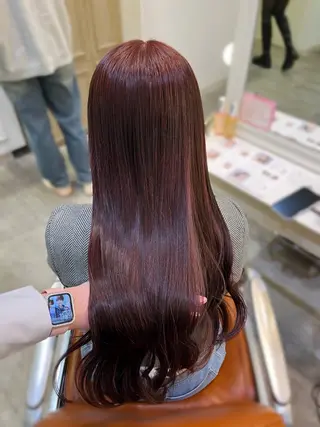 カラー エクステ🎀 暖色カラー🎀amiのヘアスタイル