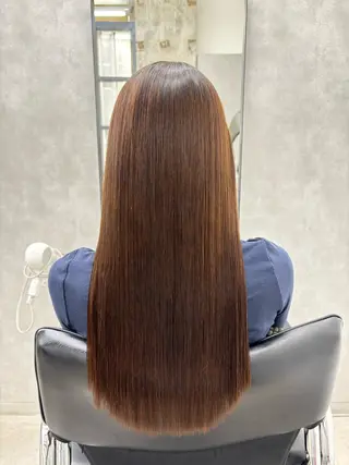 ロング カラー すぐ巻ける縮毛矯正 🍀勝倉　麗のヘアスタイル