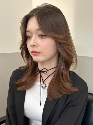 セミロング カラー 佐藤 宏紀のヘアスタイル