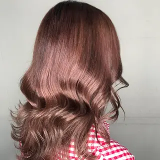 ミディアム カラー ヘアアレンジ 烏丸韓国ヘア🇰🇷 ayaka🎀のヘアスタイル