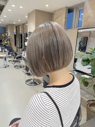 ショート カラー 髪質改善/透明感 OAK兵庫のヘアスタイル