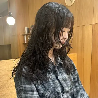 セミロング パーマ hina/パーマ /ニュアンスパーマのヘアスタイル