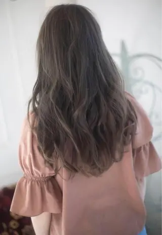 セミロング カラー ヘアアレンジ KAEDE🎀 縮毛矯正＆パーマ特化のヘアスタイル