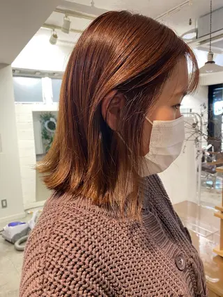 ミディアム カラー マツエク・マツパ レイヤー🌟艶カラー 🕊まやのヘアスタイル