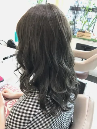 ミディアム カラー 山崎俊輔/髪質改善 /バレイヤージュのヘアスタイル