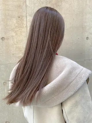 セミロング カラー 【透明感、艶髪】西村 有司のヘアスタイル