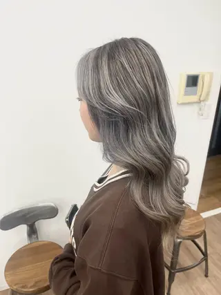 セミロング カラー HIROKO / 透明感暖色カラー🎀のヘアスタイル