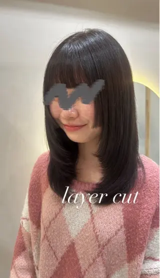 セミロング ヘアアレンジ 🫧赤み消し*艶髪 nanami🫧のヘアスタイル