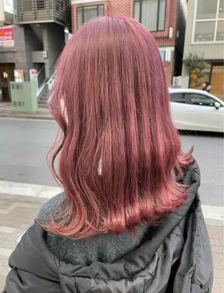 セミロング カラー 韓国レイヤー🇰🇷 🤍🎀honokaのヘアスタイル