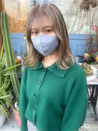 セミロング YUIMARL岡山店 MIRAIのヘアスタイル
