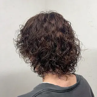 ショート パーマ メンズ パーマ/ハイトーン /吉田眞のヘアスタイル