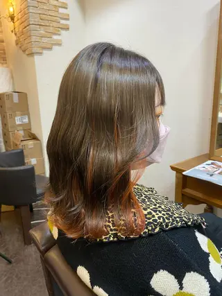 ミディアム カラー ヘアアレンジ シャローネ池袋 【れいな】のヘアスタイル