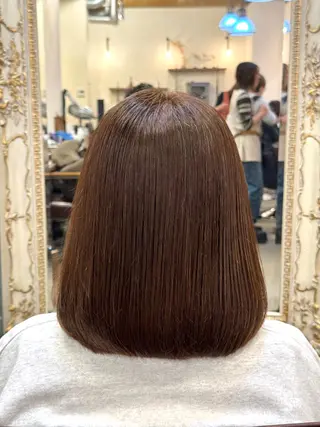 ミディアム カラー ＆-HAIR佐藤 ゆいモデル募集中のヘアスタイル