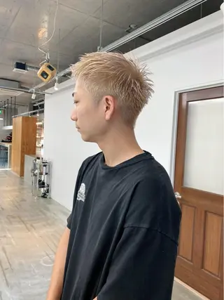 ショート カラー メンズ son hair HIROEのヘアスタイル