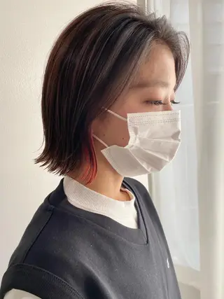 ミディアム カラー ヘアアレンジ IVY villa Suzu.のヘアスタイル