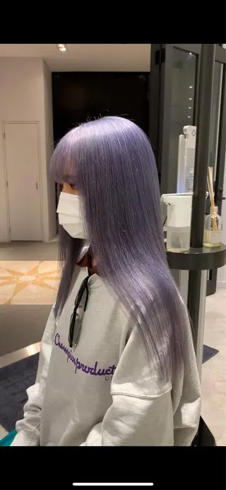 ロング カラー れい🫧 ハイトーン特化のヘアスタイル