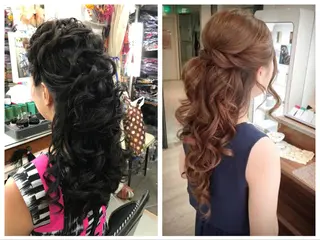 ロング ヘアアレンジ 上辻 博司のヘアスタイル