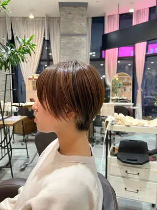 ショート 北浜 カットモデル募集のヘアスタイル
