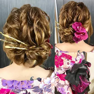 ロング ヘアアレンジ 池田 景子のヘアスタイル
