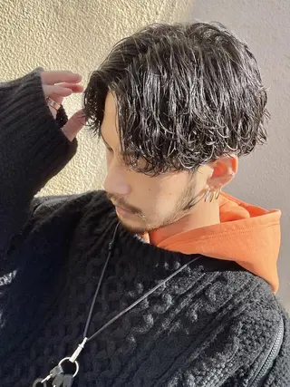 ショート パーマ メンズ SENTA✨メンズ パーマ✨fifth栄のヘアスタイル