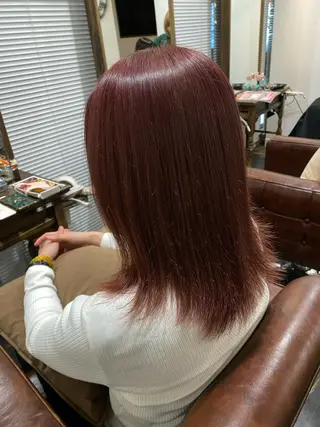 セミロング カラー パーマモデル募集中 渥美翔人のヘアスタイル