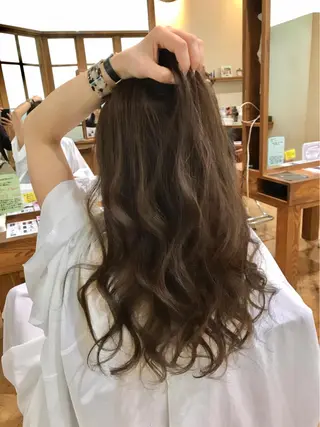 セミロング カラー 奥田 真二のヘアスタイル
