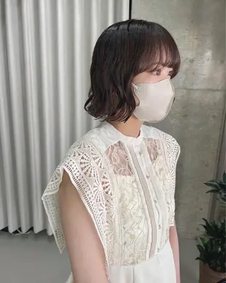 パーマ ボブパーマコテ巻き風 パーマNo1深江秀平のヘアスタイル